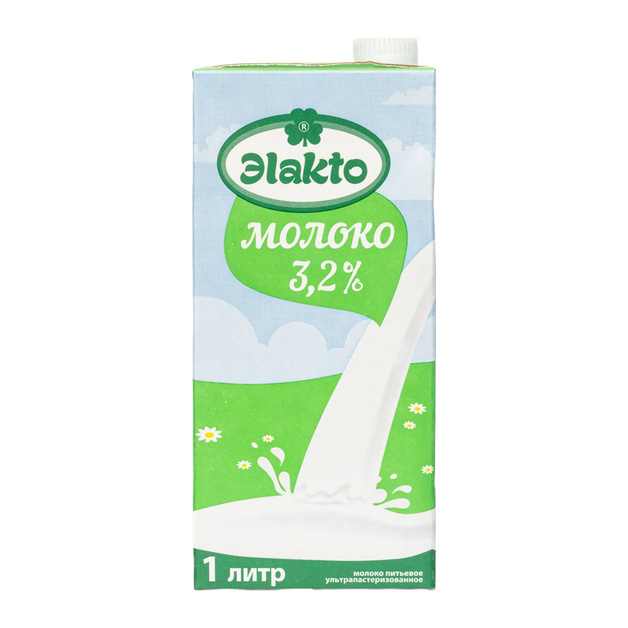 Молоко Элакто Ультрапастеризованное 3,2 1л