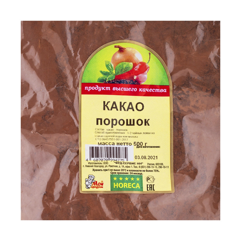 Купить Какао порошок «Мой Продукт» - 500 г с доставкой в Москве