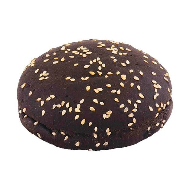 Булочка для гамбургера тёмная с кунжутом «Колибри» 100 мм - 60 г