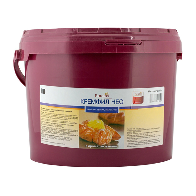 Начинка Кремфил Нео Ванильная Пуратос 13кг