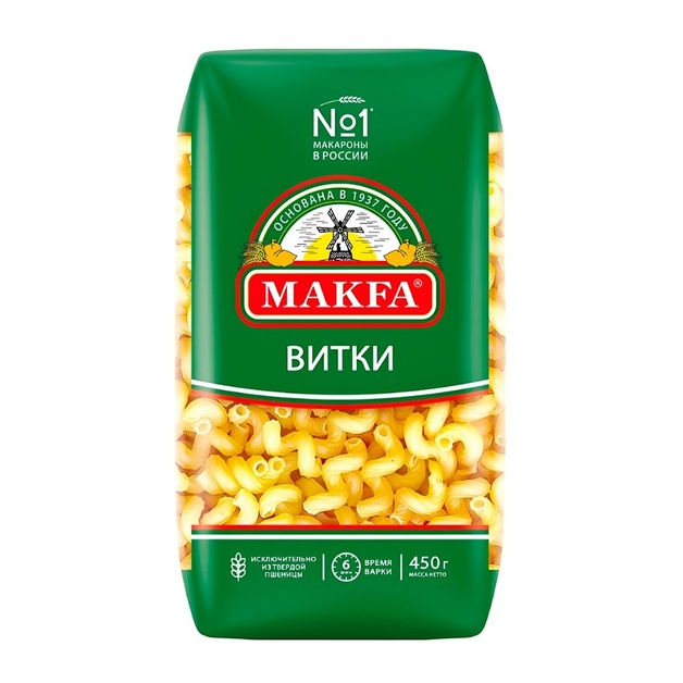 Макаронные Изделия Makfa Витки 450г