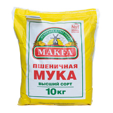 Мука Пшеничная Makfa Высший Сорт 10кг