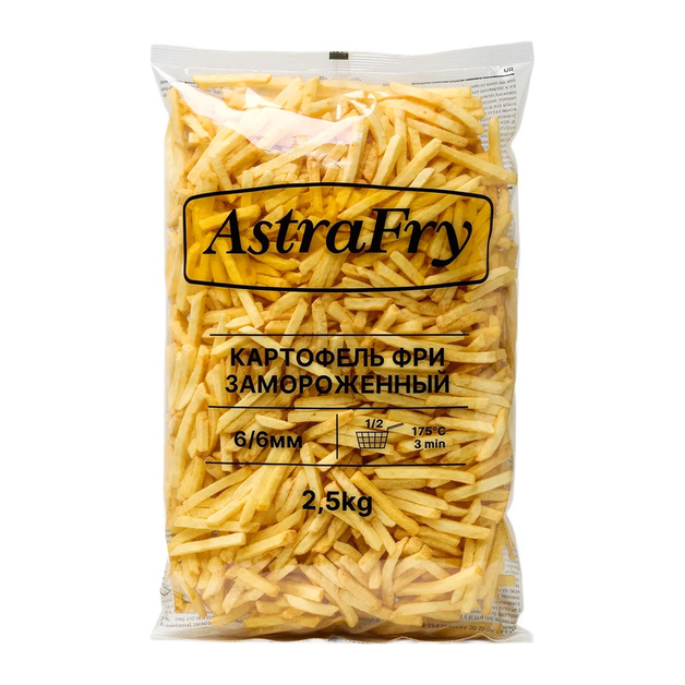 Картофель Фри Astrafry 6мм 2,5кг
