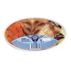 Ассорти рыбы филе кусочки в масле Три рыбки «Рыбное Дело» - 180 г