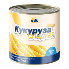Кукуруза Сладкая Adu Китай 2,65л Сухой Вес 1,8кг