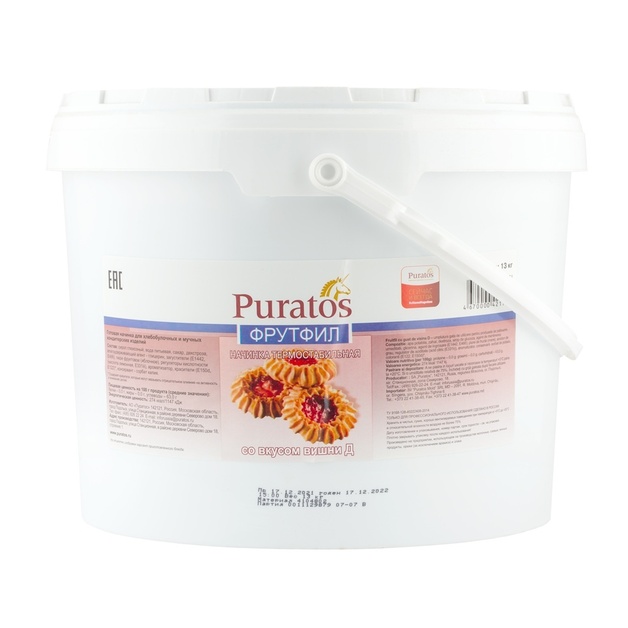 Начинка Фрутфил со Вкусом Вишни Д Пуратос 13кг
