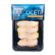 Осетр Рыбное Дело Ломтики Горячего Копчения 100г