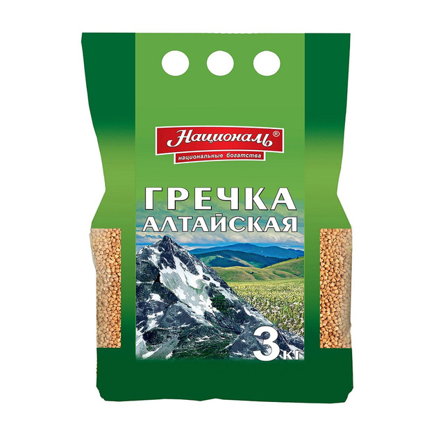 Крупа Националь Гречневая Алтайская 3кг