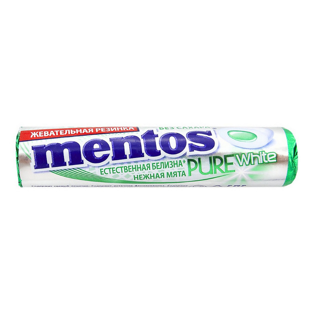 Жевательная Резинка Mentos Нежная Мята 15,5г