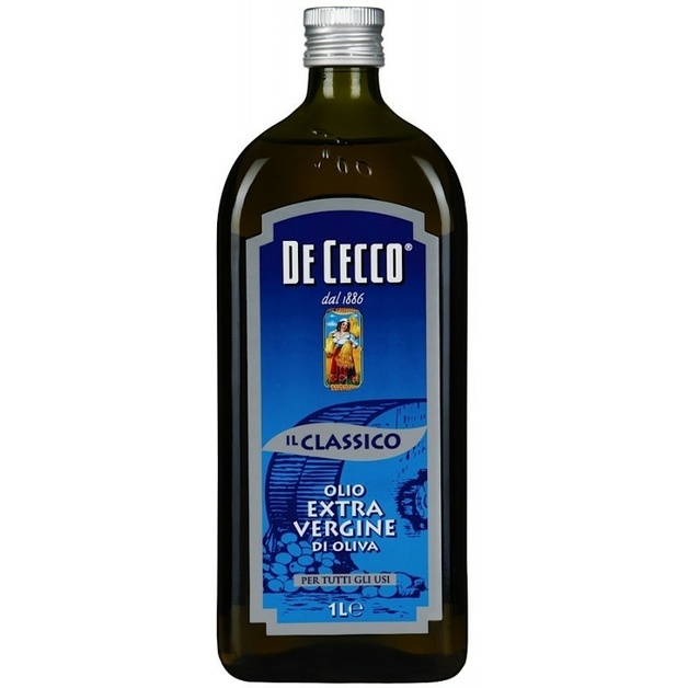 Масло оливковое Extra Virgin De Cecco нерафинированое стекло 1 л