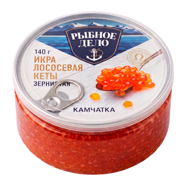 Икра Лососевая Кеты Рыбное Дело 140г