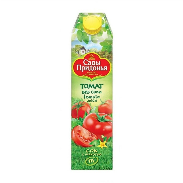 Сок Сады Придонья Томат без Соли с Мякотью 1л