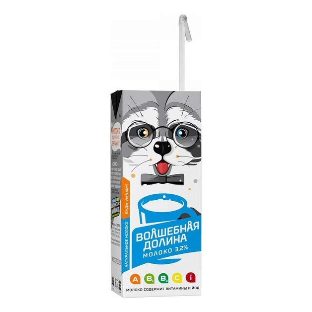 Молоко Волшебная Долина Ультрапастеризованное 3,2% 200г