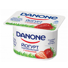 Йогурт «Данон» клубника - 110 г