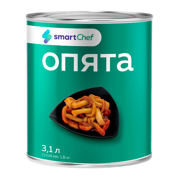 Опята Smart Chef Консервированные 3,1л Сух. Вес 1,8кг
