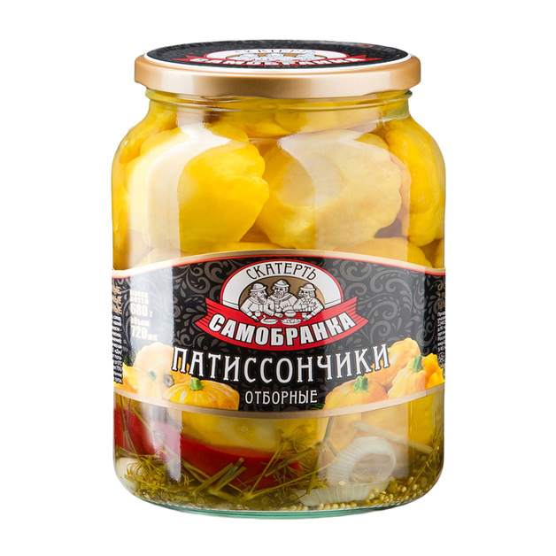 Патиссончики Скатерть Самобранка Маринованные 720мл