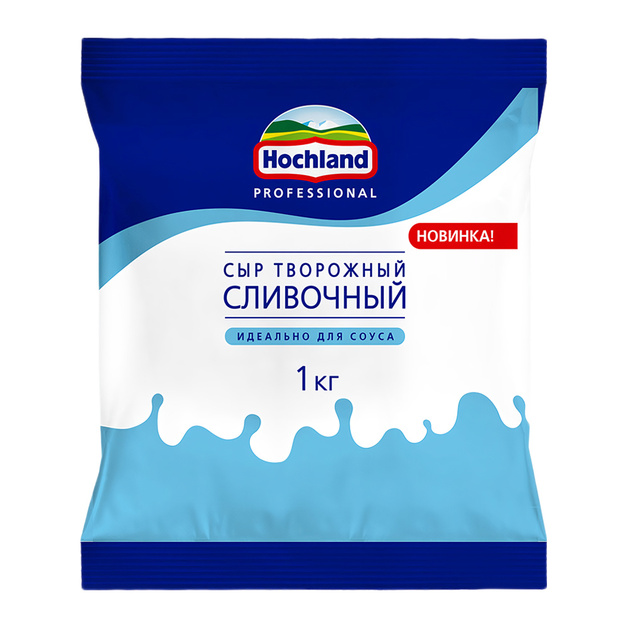 Сыр Творожный Hochland Professional Сливочный Соус 50% 1кг