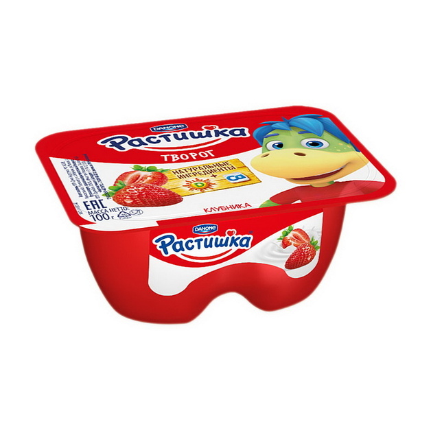 Творог «Растишка» Клубника - 100 г