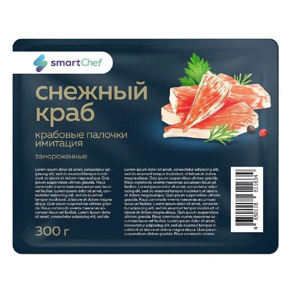 Крабовые Палочки Smart Chef Снежный Краб 500г