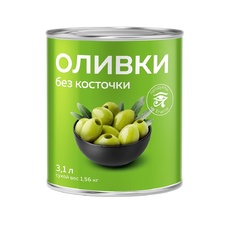 Оливки б/к (Египет) - 3,1 л (сух. вес 1,56 кг)