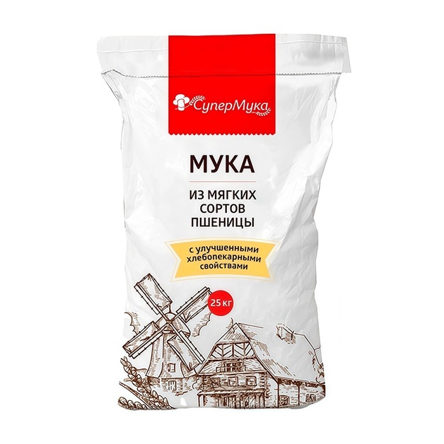 Мука Пшеничная СуперМука для Пиццы Medium 25кг