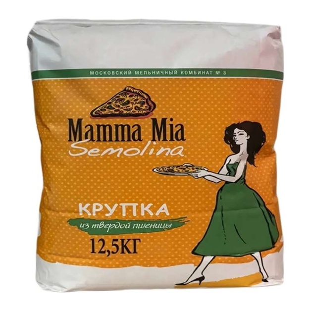 Мука Mamma Mia Semolina для Макаронных Изделий в/с 12,5кг