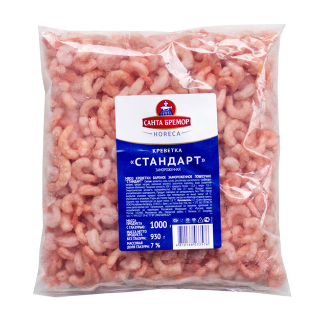 Креветки Санта Бремор Варено-Мороженые 200/300 1кг