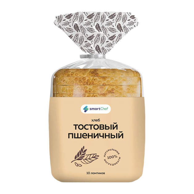 Хлеб Smart Chef Тостовый Пшеничный 450г