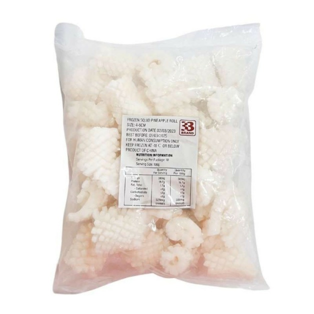 Кальмар Цветок без Кожи Свежемороженый 920г