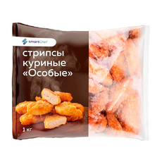 Стрипсы Куриные Smart Chef Особые в Панировке 1кг