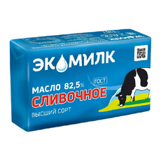 Масло Сливочное Экомилк Высший Сорт 82,5% 330г