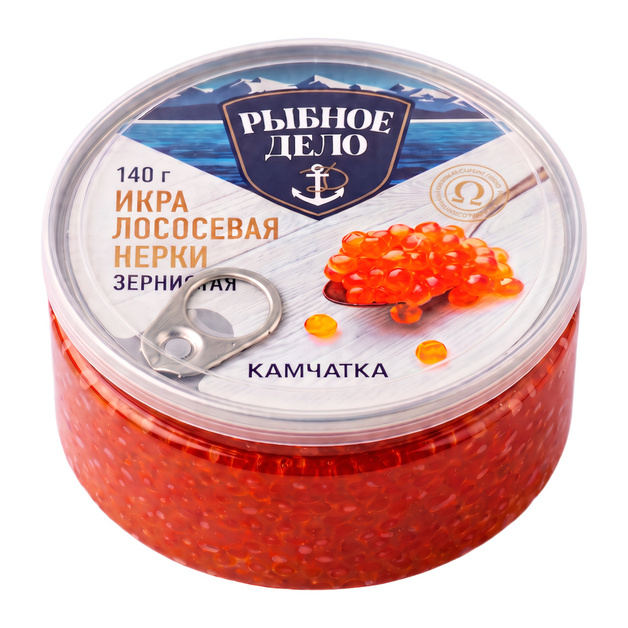 Икра Лососевая нерки Рыбное Дело 140г Вылов 2026г