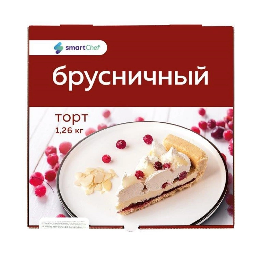 Торт Брусничный 12 порций «Smart Chef» -1260 г