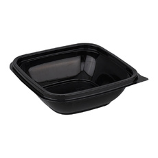 Контейнер Квадратный без Крышки Черный ПП 126*126*51мм 375мл