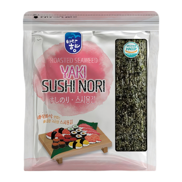 Водоросли Нори Badahyang Жареные Корея 100 Листов 240г