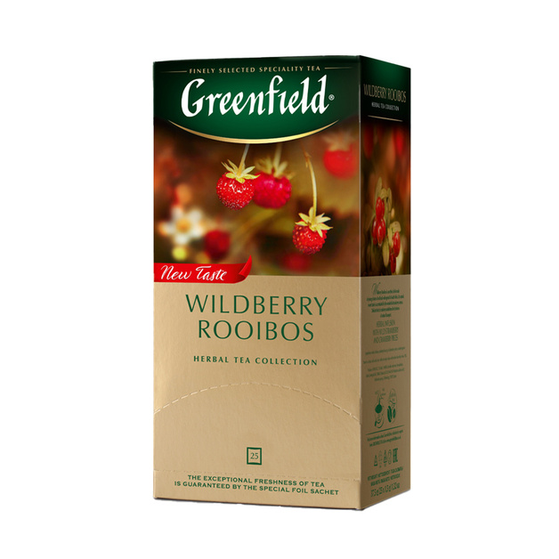 Чай Черный Greenfield Wildberry Rooibos 25 Пакетиков