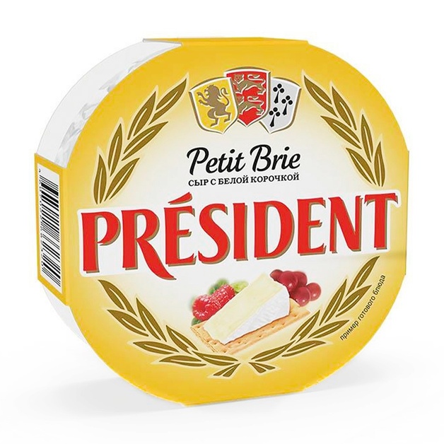 Сыр President Petit Brie с Белой Корочкой 60% 125г