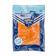 Горбуша Рыбное Дело Ломтики Холодного Копчения 100г