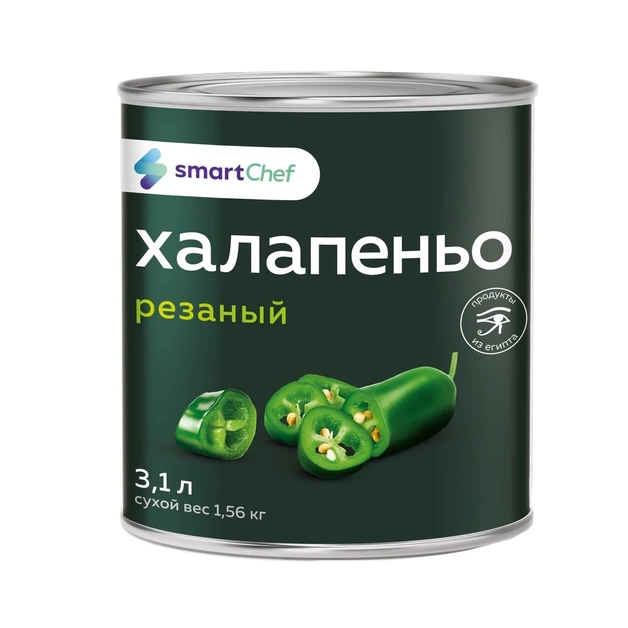 Smart chef. Халапеньо резаный Smart Chef этикетка.