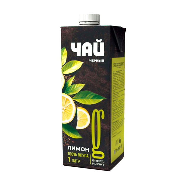 Чай Холодный Green Flight Черный Лимон 1л