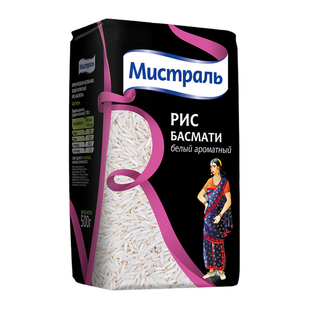 Рис Мистраль Басмати Ароматный 500г