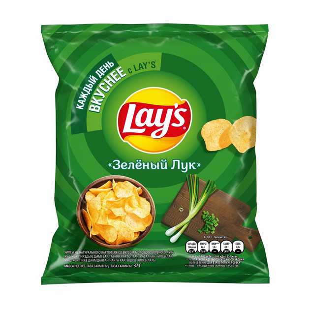 Чипсы Lays Зеленый Лук 37г