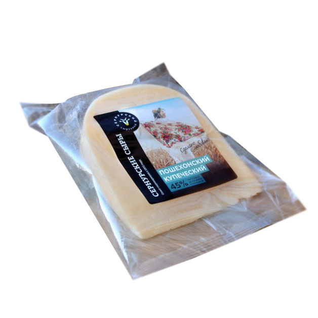 Сыр из коровьего молока Пошехонский Купеческий 45%  250 гр