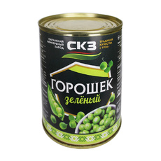 Горошек Зеленый Саранский КЗ Высший Сорт 360г ж/б Сухой Вес 216г