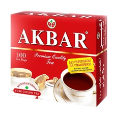 Чай Черный Akbar 100 Пакетиков