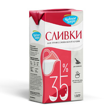 Сливки Чудское Озеро Ультрапастеризованные 35% 1л