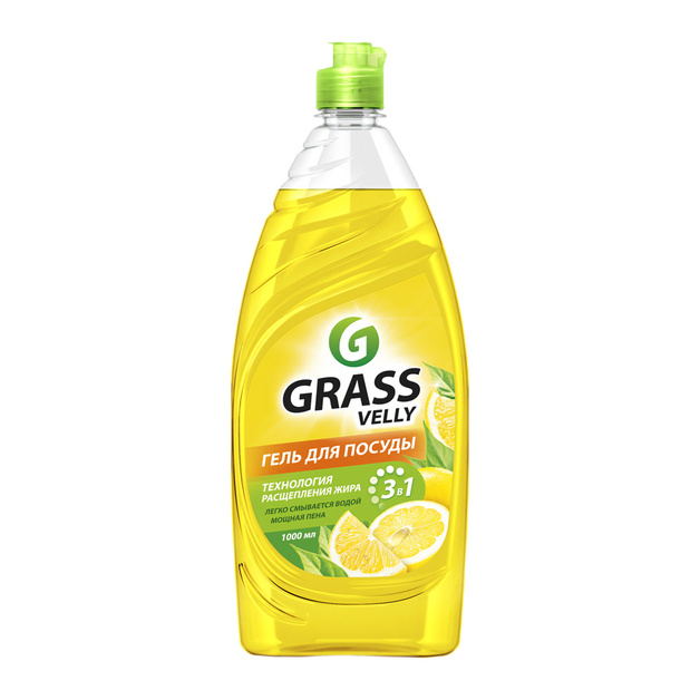 Средство для Мытья Посуды Grass Velly Лимон 1л