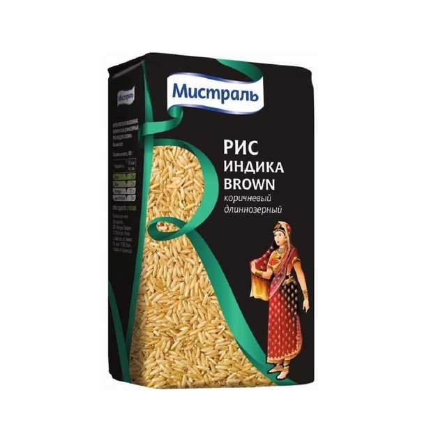 Рис Мистраль Индика Brown 450г