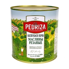 Маслины Резаные La Pedriza 3,1кг Сух. Вес 1,56кг ж/б