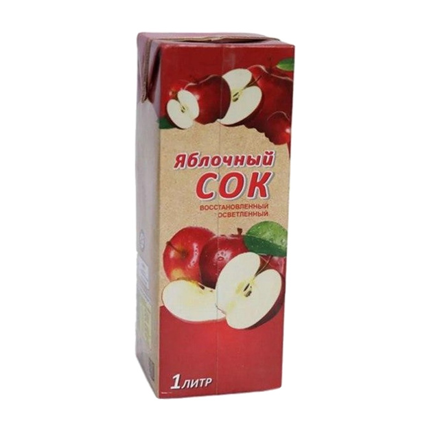 Сок Яблочный без Крышки ГОСТ 1л МУП